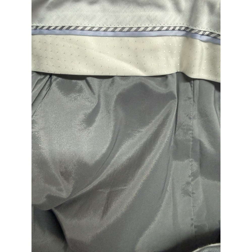 Banana Republic Jackson Fit Wool Pants 12P Gray Pinstripe Career 33x29 - Picture 10 of 16